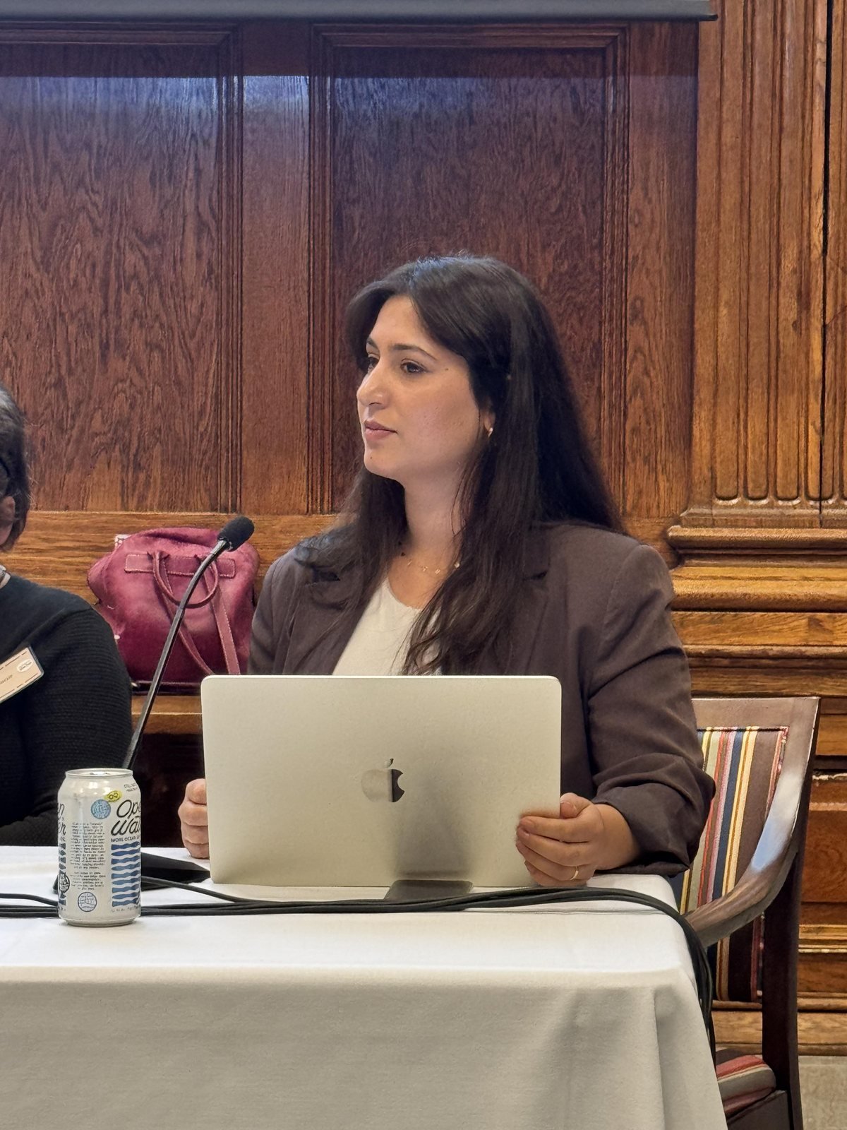 Maria Dumitru, durante una de las sesiones de la conferencia.